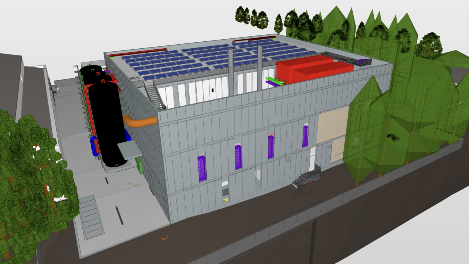 Grafik Energy Hub Architektur