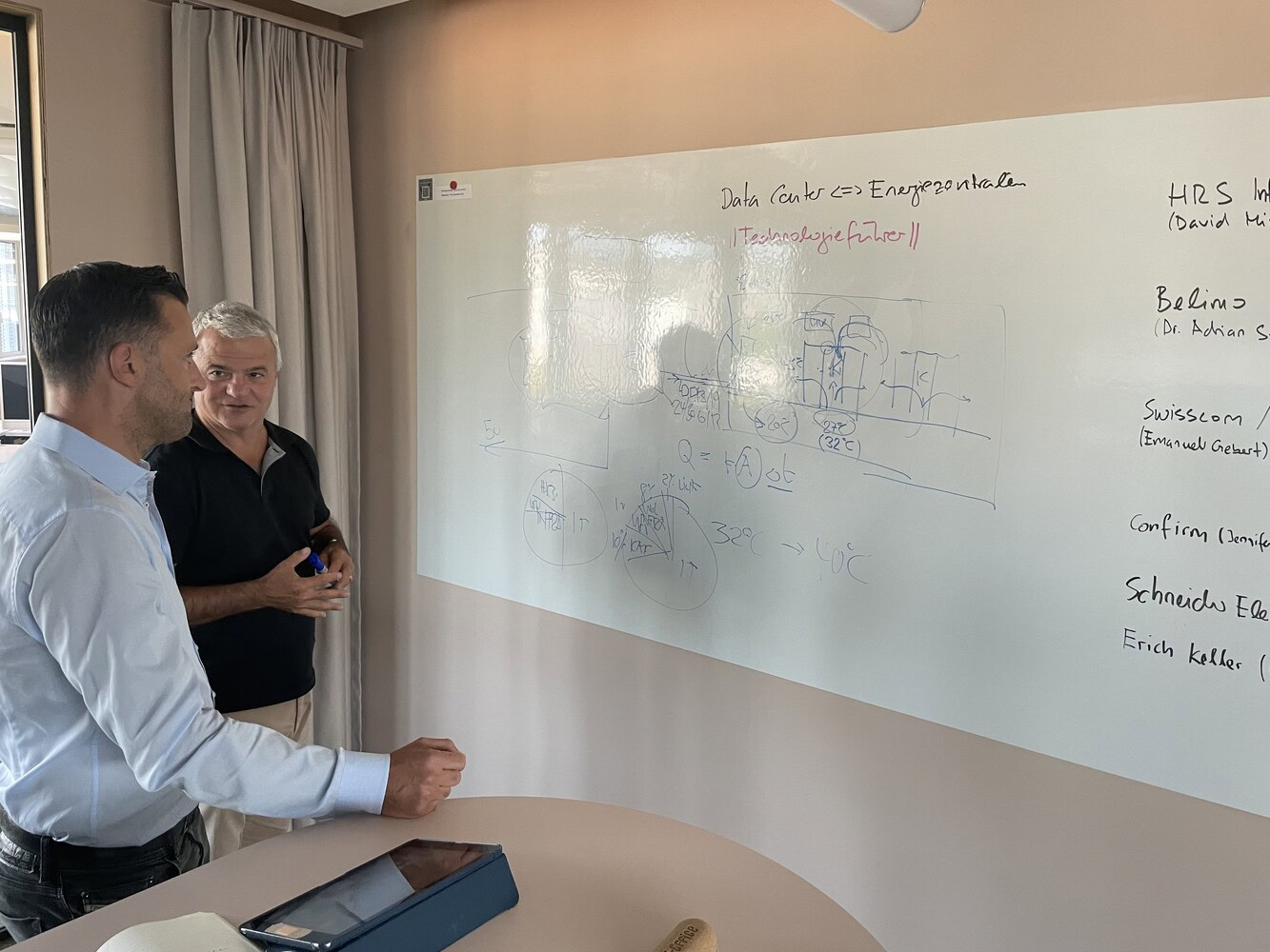 Adrian Altenburger und Michael Reuteler im Gespräch