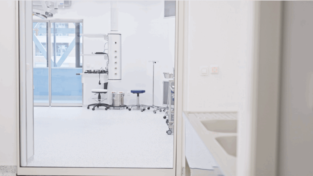 Medizinischer Raum im Spital von Innen