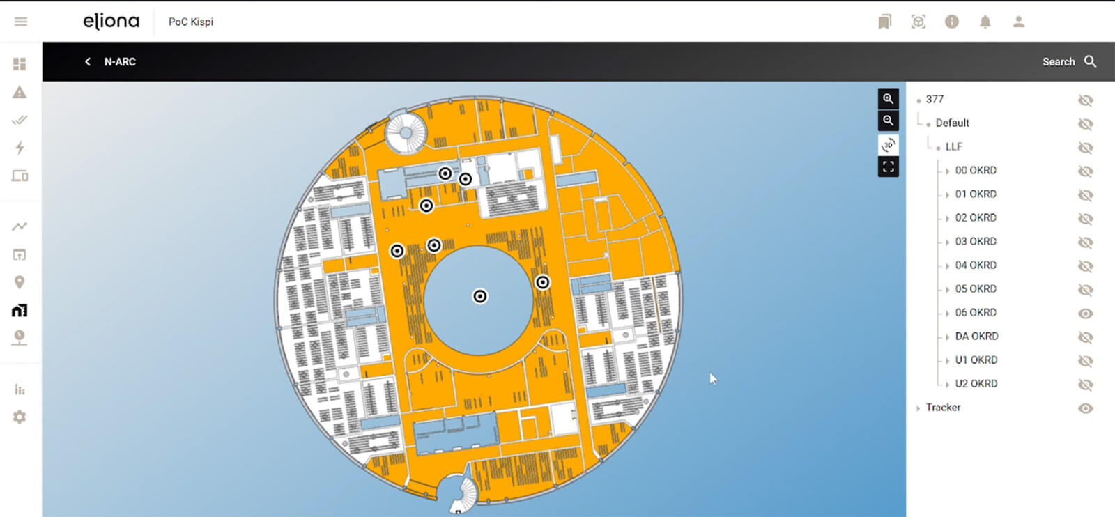 Graphics localization on the platform